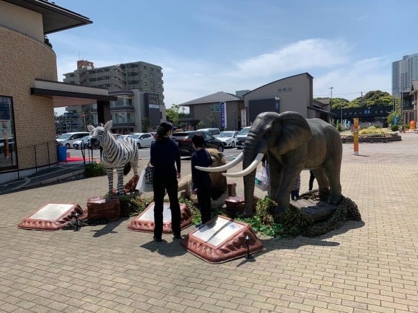 住宅公園でのイベント風景