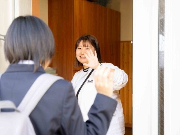 朝は気持ちよく送り出します