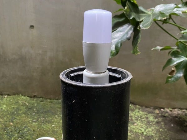 ＬＥＤに交換した植栽灯です。