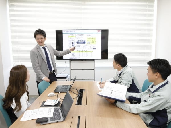 営業部では、20～40代までの幅広い層が活躍中！