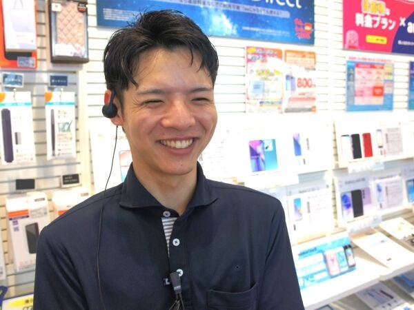携帯販売スタッフ・販売・営業（人柄重視）