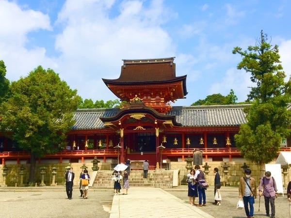 国宝石清水八幡宮です。