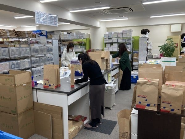 医療用帽子の梱包・出荷軽作業スタッフ（アルバイト可）