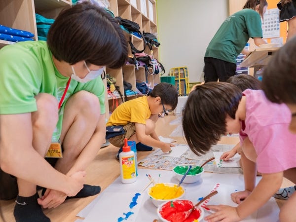 好きなことをこども達と一緒に楽しめる環境です。