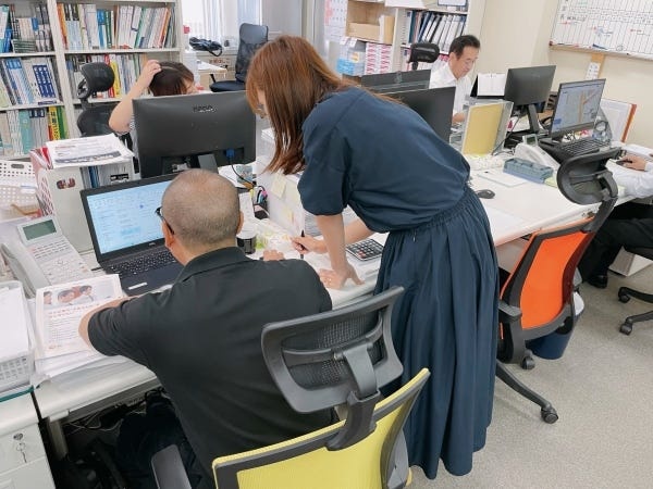 わからないことがあっても優しい社員がサポートします！