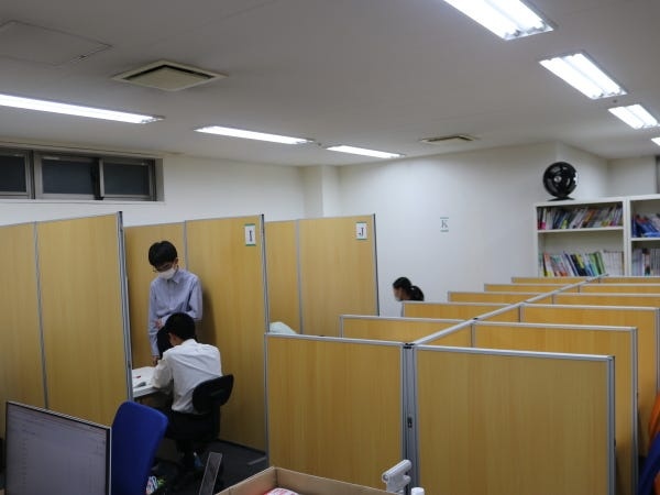 自習室もあり勉強に集中できる環境です。