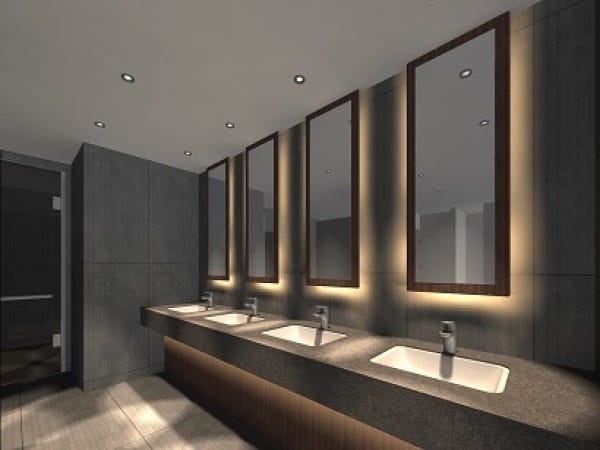 落ち着いた印象のロッカールームをご用意しています。