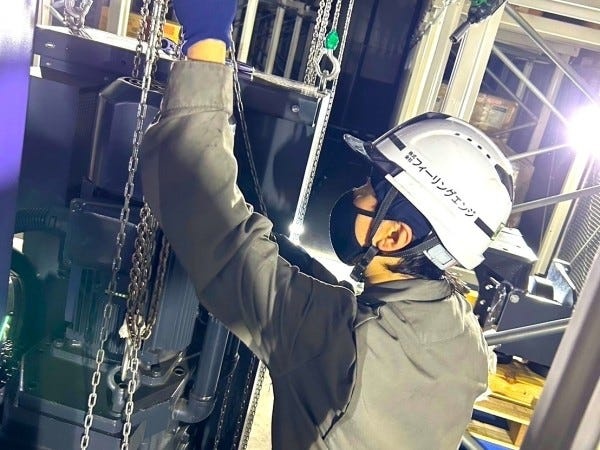 作業中の様子です！