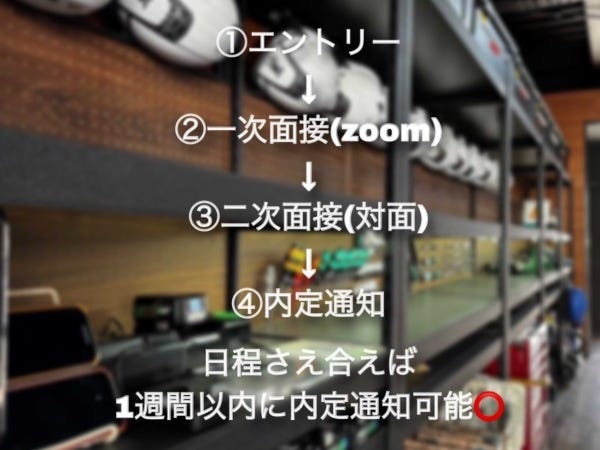 選考フローです！