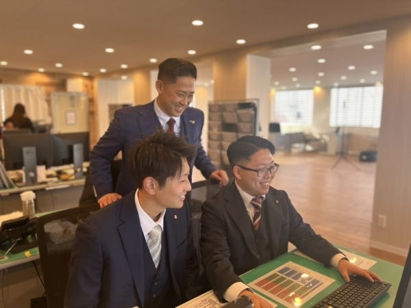 当社では90%の方が未経験スタートですが、入社後の研修からしっかりフォローしていきます。