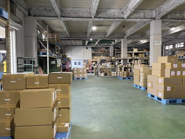 出荷準備中の商品