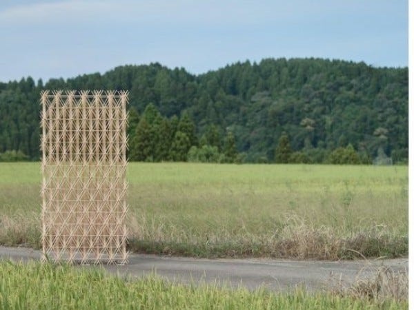 組子の技術を応用した立体パーテーション：Foret（フォレ）