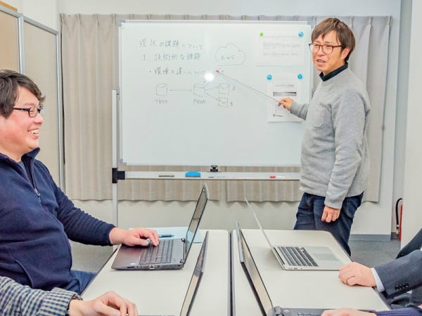 社内会議室の様子です。社内ミーティングやリモート会議等対応します。