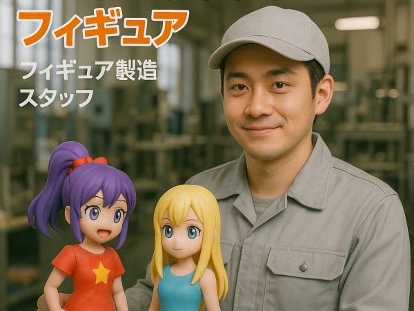 漫画のフィギュア製造の製造スタッフ・レア求人・正社員（未経験OK）