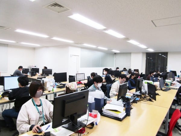 20～30代の社員が中心です。風通しの良い職場です。