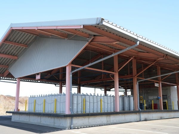 カネダ設備ガスの充填所です。