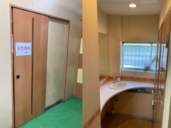 女性専用お手洗い（トイレは2か所）