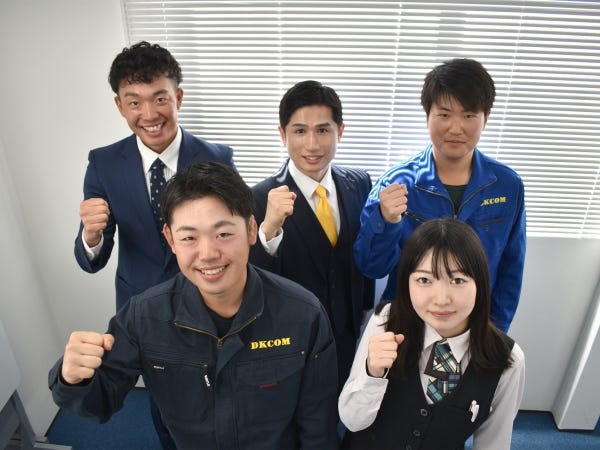 従業員は現在69名！　建設業ですが若手層も多く、楽しく仕事ができる環境です！