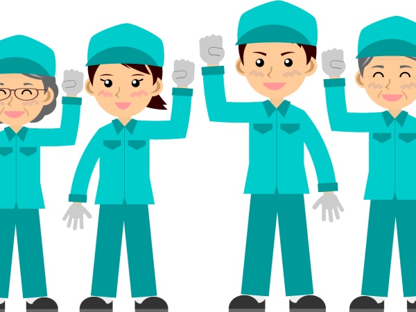 学生、主婦（夫）、シニアの方々が活躍しています。