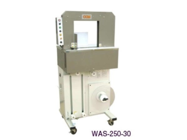 お弁当の帯を巻く機械です