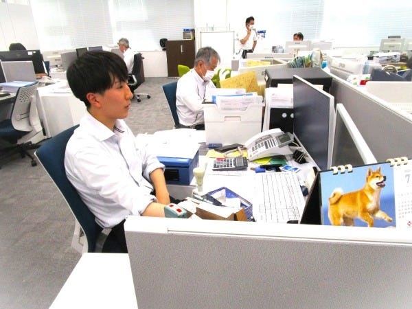 落ち着いた環境で集中して業務に取り組むことが出来ます