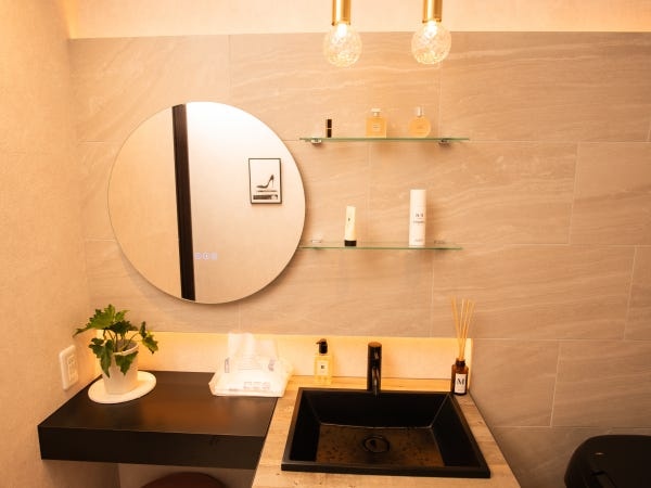 パウダールームも完備♪