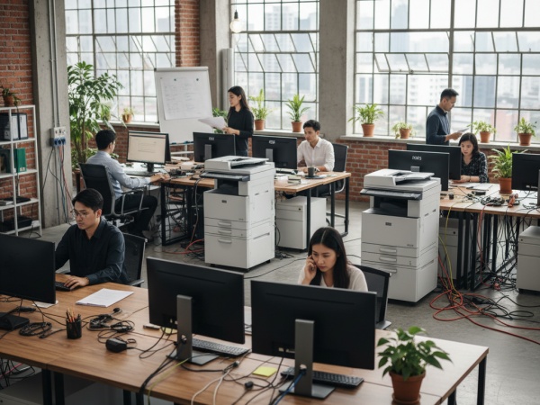 オフィスに不可欠なITインフラをご提案。企業の業務効率やセキュリティ対策を支援します。商材はPCやコピー機、セキュリティ機器など様々です。