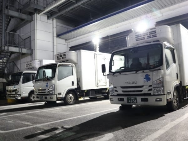 集配作業場所でも運転中と同様に安全最優先です。