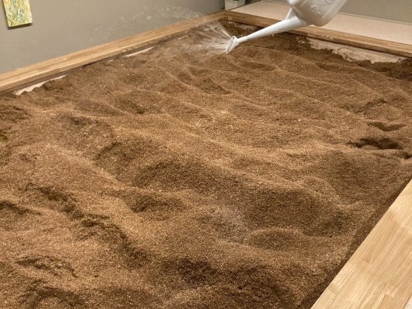 攪拌作業風景です