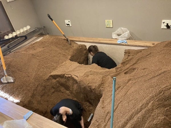 入替作業風景です