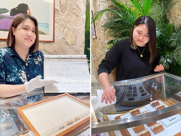 ジュエリーの経験が未経験でも、研修が充実しているので安心です！お客様からの感謝と喜びのあたたかいお言葉がやりがいに繋がります。