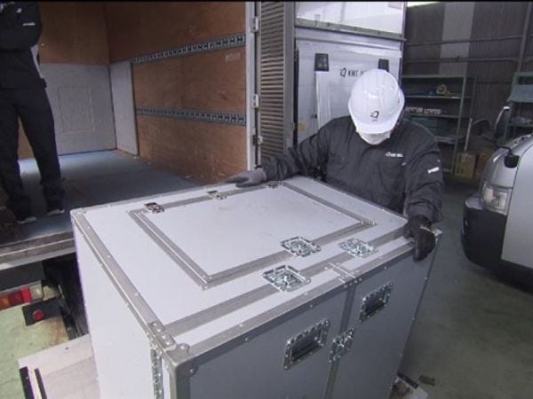 荷物の積み込み作業の様子です！