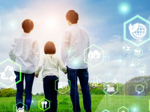 モビリティ社会に携わる企業として、人とクルマ心地よい共存関係と、すべての方へ「交通安全」を願う想いが込められています。