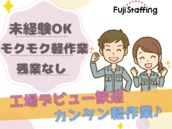 製品の組立検査・大手企業の軽