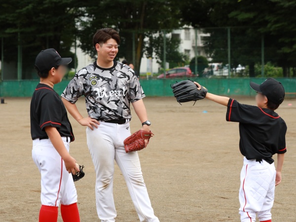 コーチ自身も小さい頃は野球少年でした★