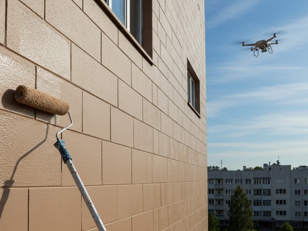 赤外線ドローン外壁診断×外壁タイルコーティングの新しいソリューションです。