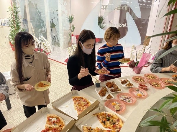 カジュアルな社内イベントが色々あります。