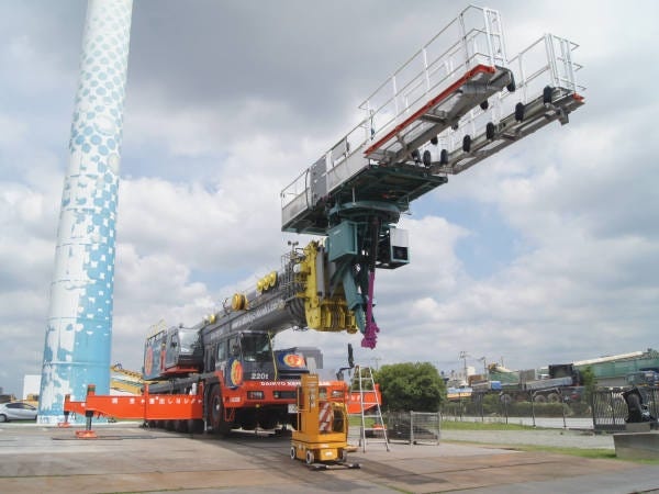 がっちりマンデーに登場した風力発電所を整備するための装備です。輸送・組立て・分解でがっちり！！