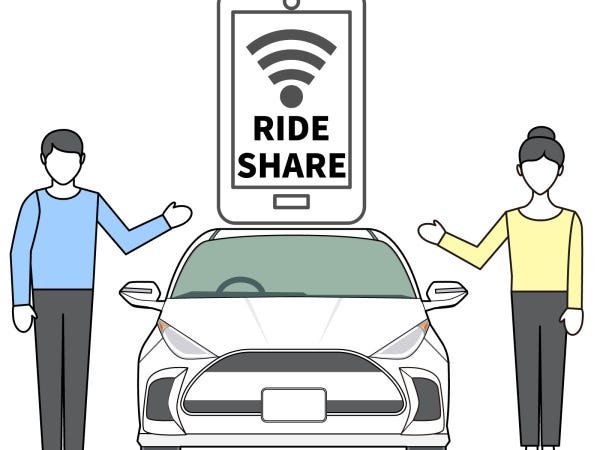 使い慣れたマイカーでライドシェア。安全な場所で停車してアプリからの配車指示を待ちます。