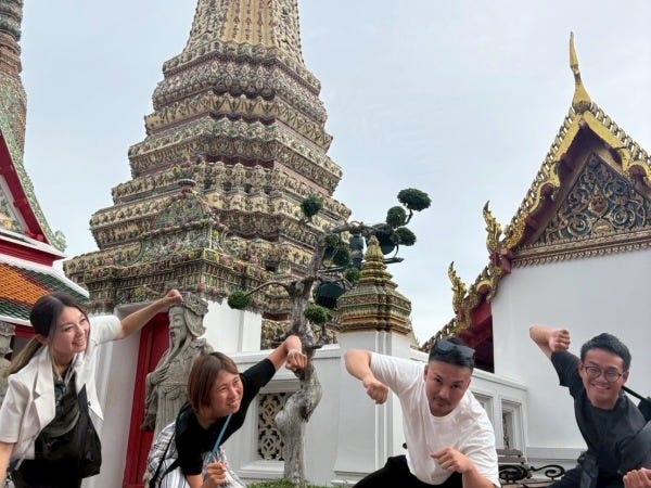 世界遺産の前で撮影！タイ研修！2025年7月！