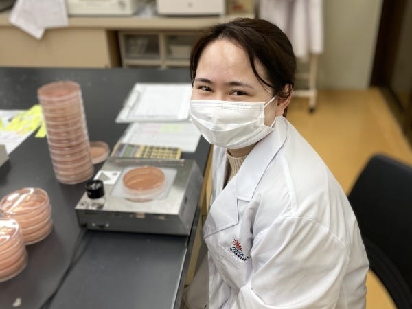 品質管理のスタッフです。優秀な外国人です。