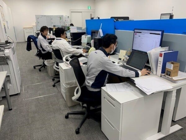 静かな環境でお仕事ができます。