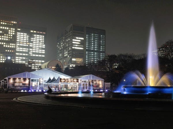 地図に残さず心に残す、常設建築とは一味違った『イベント建築』。意外な場所での設営も！（展示会＠日比谷公園）
