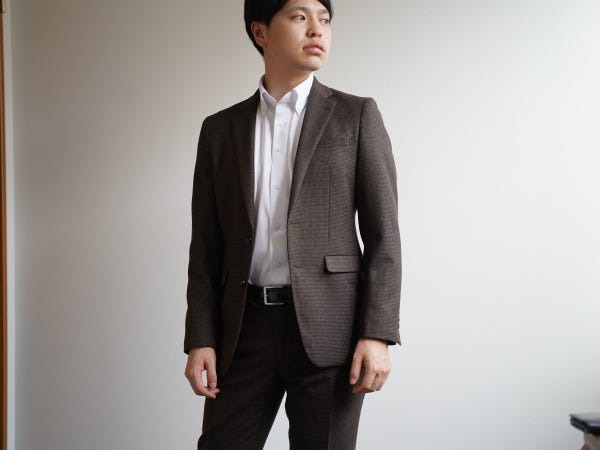 メンズアパレルのモデルも