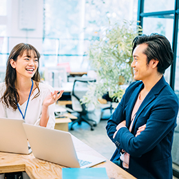 社内コミュニケーション良好！先輩にも気軽に何でも質問できます！