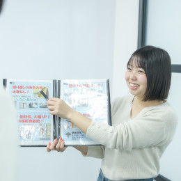画一化されたマニュアルはなく、「話すこと・聞くことが好き」という方が自然体で活躍できる仕事です。