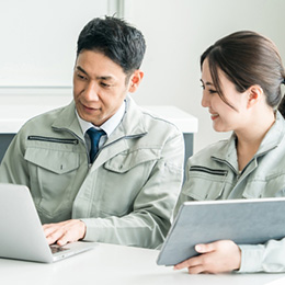 仕事に慣れた後は、直行直帰やリモートワークなどを交えて、効率よく業務に取り組んでいただけます。