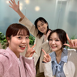 「まるで友達とカフェで話しているような感じ」という先輩がいるほど、ざっくばらんに話せる面談形式！