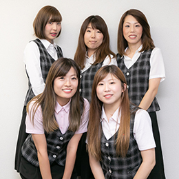 先輩や上司だけでなく、事務スタッフが業務面をしっかりサポートします。