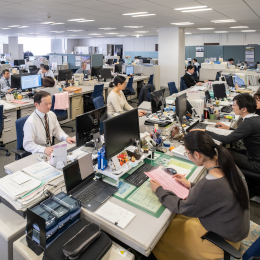 ここが本社オフィスです。